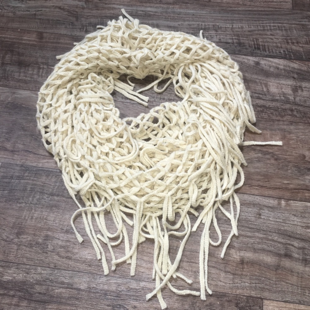 Cream Cozy Infinity Scarf